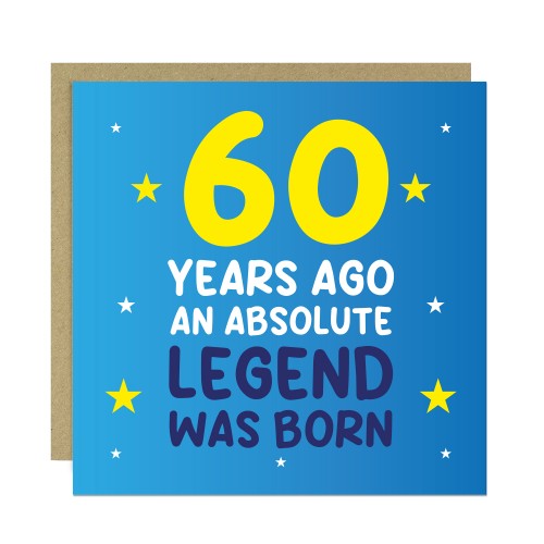 60th Birthday Card for Him Funny Card For 60 Year Old Men Dad