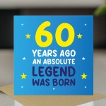 60th Birthday Card for Him Funny Card For 60 Year Old Men Dad