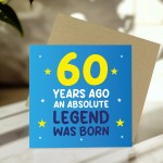 60th Birthday Card for Him Funny Card For 60 Year Old Men Dad