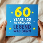 60th Birthday Card for Him Funny Card For 60 Year Old Men Dad