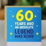 60th Birthday Card for Him Funny Card For 60 Year Old Men Dad