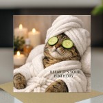 Funny Square Birthday Card with Envelope Relax Its Your Birthday