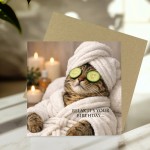 Funny Square Birthday Card with Envelope Relax Its Your Birthday