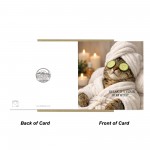 Funny Square Birthday Card with Envelope Relax Its Your Birthday