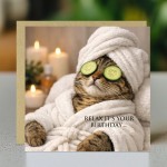 Funny Square Birthday Card with Envelope Relax Its Your Birthday
