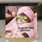 Funny Birthday Card with Envelope Relax Its Your Birthday Joke Funny Birthday Card with Envelope Relax Its Your Birthday Joke