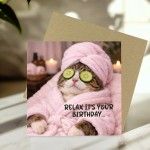 Funny Birthday Card with Envelope Relax Its Your Birthday Joke Funny Birthday Card with Envelope Relax Its Your Birthday Joke