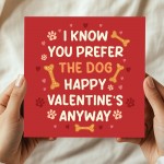 Funny Valentines Day Card Dog Themed Greetings Card For Him Her 