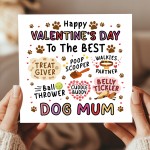 Valentines Day Card for Dog Mum Funny Dog Lover Novelty Joke