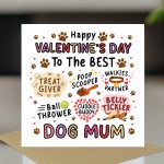 Valentines Day Card for Dog Mum Funny Dog Lover Novelty Joke