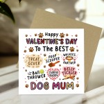 Valentines Day Card for Dog Mum Funny Dog Lover Novelty Joke