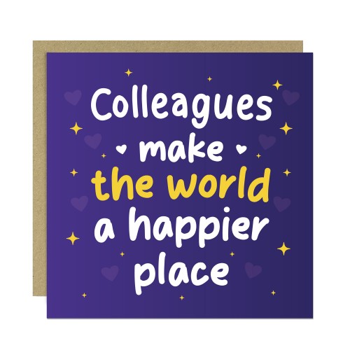 Card For Colleague With Kraft Envelope Birthday Leaving Job Card