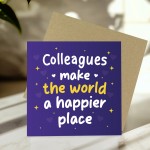 Card For Colleague With Kraft Envelope Birthday Leaving Job Card