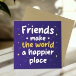 Birthday Card For Friend Best Friend With Kraft Envelope Birthday Card For Friend Best Friend With Kraft Envelope