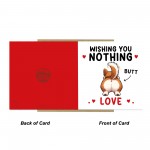 Cute Nothing Butt Love Card Funny Puppy Valentine's Day Card