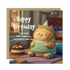 Funny Birthday Card For Her Him Square Birthday Card