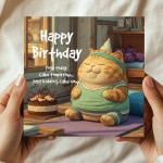 Funny Birthday Card For Her Him Square Birthday Card Funny Birthday Card For Her Him Square Birthday Card