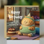 Funny Birthday Card For Her Him Square Birthday Card Funny Birthday Card For Her Him Square Birthday Card