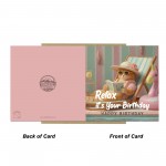 Humour Birthday Card with Envelope Relax Its Your Birthday Funny