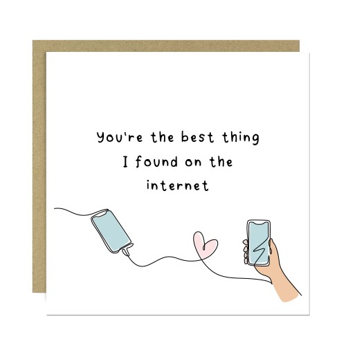 Valentines Card For Her Him Best Thing I Found On The Internet Valentines Card For Her Him Best Thing I Found On The Internet