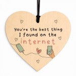 Funny Anniversary Valentines Gift for Her Him Best Thing I Found