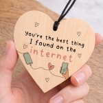 Funny Anniversary Valentines Gift for Her Him Best Thing I Found
