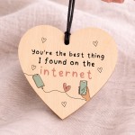 Funny Anniversary Valentines Gift for Her Him Best Thing I Found