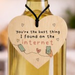 Funny Anniversary Valentines Gift for Her Him Best Thing I Found