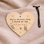 Funny Anniversary Valentines Gift for Her Him Best Thing I Found