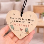 Funny Anniversary Valentines Gift for Her Him Best Thing I Found