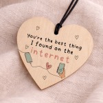 Funny Anniversary Valentines Gift for Her Him Best Thing I Found