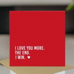 Valentines Day Card For Husband Wife I LOVE YOU MORE Card Valentines Day Card For Husband Wife I LOVE YOU MORE Card