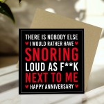 Funny Anniversary Card Rude Card For Husband Boyfriend Wife