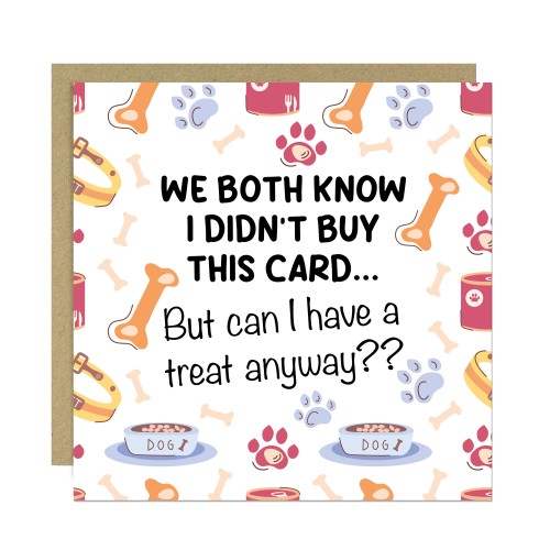 Funny Birthday Card From The Dog Amusing Birthday Card 14.5cm