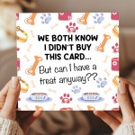 Funny Birthday Card From The Dog Amusing Birthday Card 14.5cm