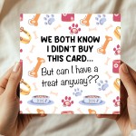 Funny Birthday Card From The Dog Amusing Birthday Card 14.5cm