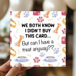 Funny Birthday Card From The Dog Amusing Birthday Card 14.5cm