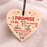 Rude Gift For Valentines Birthday Anniversary Wooden Heart Funny