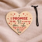 Rude Gift For Valentines Birthday Anniversary Wooden Heart Funny