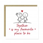 Romantic Valentines Birthday Anniversary Card for Him Her Women