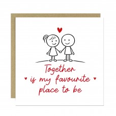 Romantic Valentines Birthday Anniversary Card for Him Her Women