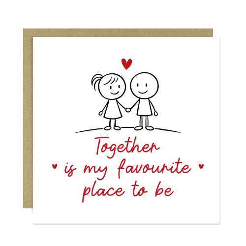 Romantic Valentines Birthday Anniversary Card for Him Her Women