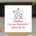 Romantic Valentines Birthday Anniversary Card for Him Her Women