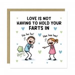 Valentines Birthday Anniversary Funny Joke Card for Him Her