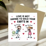 Funny Valentines Birthday Anniversary Card for Him, Her, Women