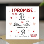 Rude Valentines Birthday Anniversary Card for Him Her Women