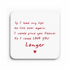 Valentines Day Gift Cute Drinks Coaster For Husband Wife