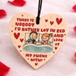 Gift For Valentines Birthday Anniversary Silly Wooden Heart