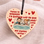 Gift For Valentines Birthday Anniversary Silly Wooden Heart
