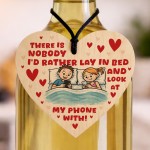 Gift For Valentines Birthday Anniversary Silly Wooden Heart